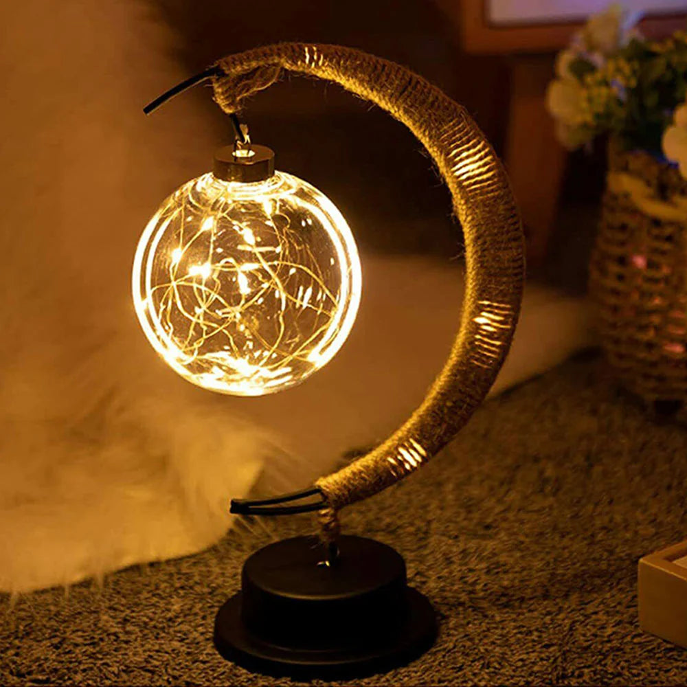 3D Night Lamp LED Moon Sepak Takraw Lamp Christmas Decoration Night Light Bedside Light